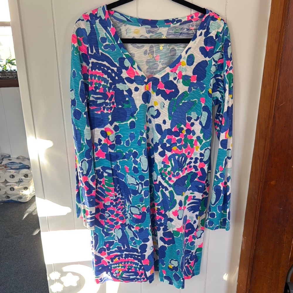 Lilly Pulitzer Colorful V-Neck Dress